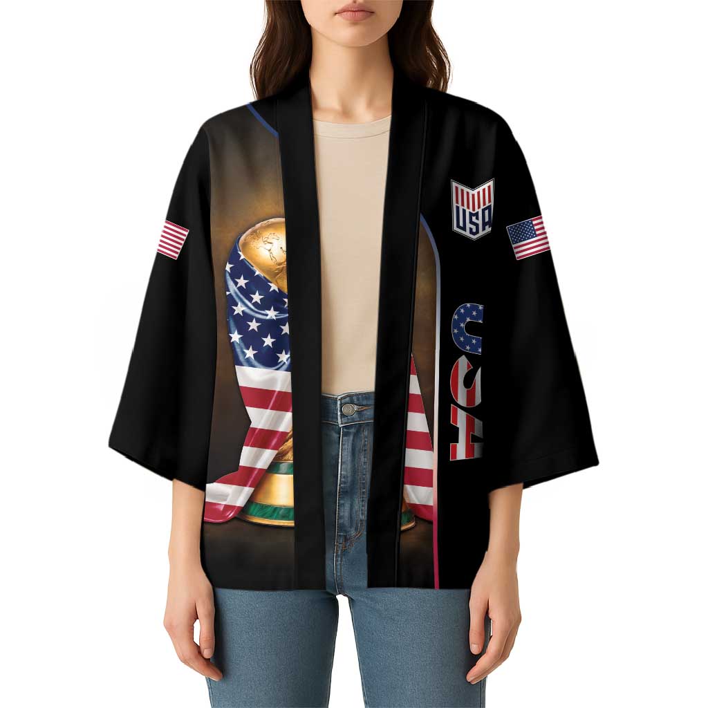 Personalized  USA Football 2026 Kimono Trophy Flag Pride Art
