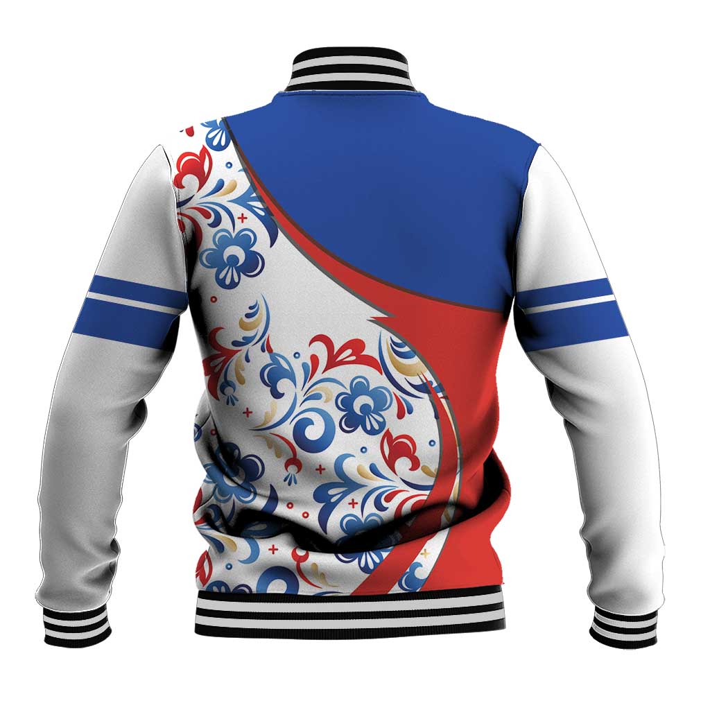 Matryoshka Doll Baseball Jacket Flag Color Style No2 - Wonder Print Shop