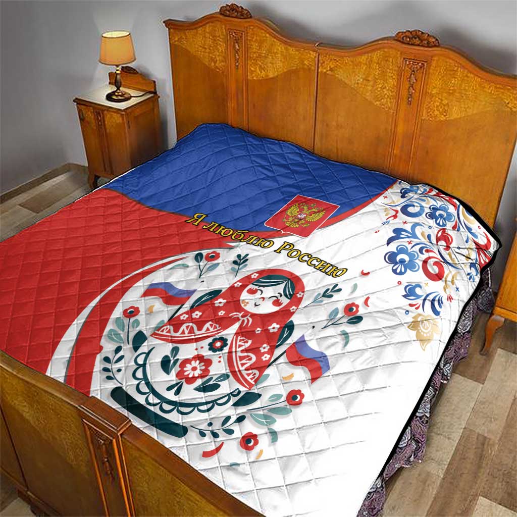 Matryoshka Doll Quilt Flag Color Style No2 - Wonder Print Shop