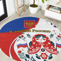 Matryoshka Doll Round Carpet Flag Color Style No2 - Wonder Print Shop