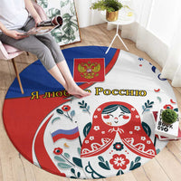 Matryoshka Doll Round Carpet Flag Color Style No2 - Wonder Print Shop
