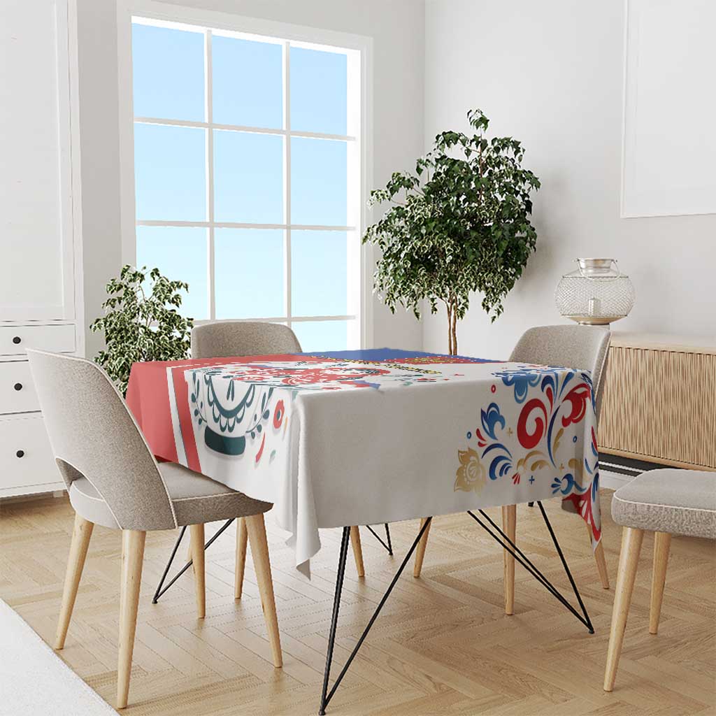 Matryoshka Doll Tablecloth Flag Color Style No2 - Wonder Print Shop