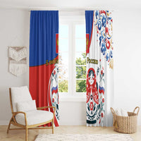 Matryoshka Doll Window Curtain Flag Color Style No2 - Wonder Print Shop