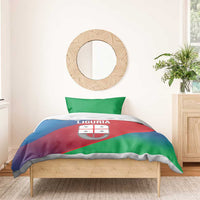 Italy Liguria Bedding Set Emblem With Flag Style - Wonder Print Shop