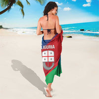 Italy Liguria Sarong Emblem With Flag Style - Wonder Print Shop