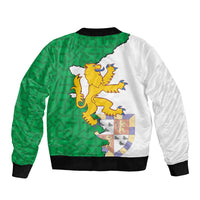 Radnorshire Wales Bomber Jacket Map and Emblem Celtic Style - Wonder Print Shop
