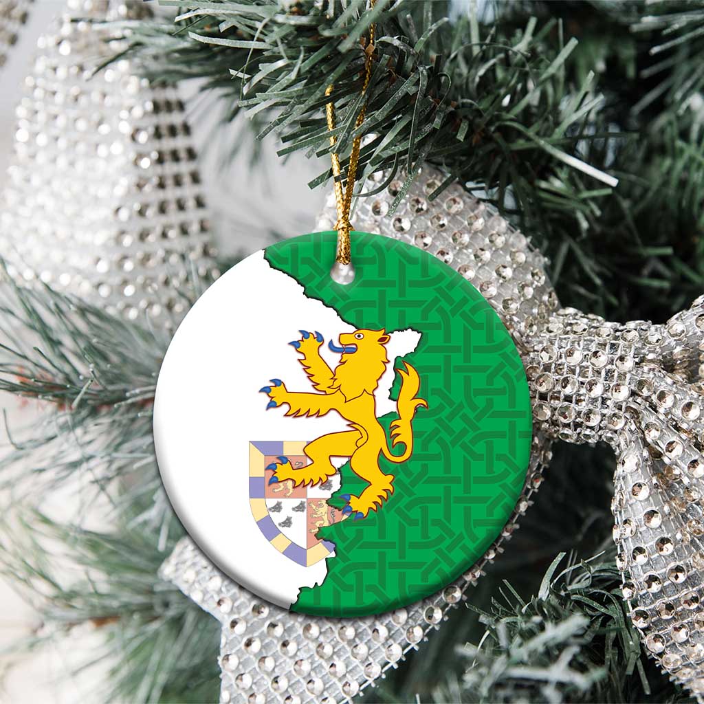 Radnorshire Wales Ceramic Ornament Map and Emblem Celtic Style - Wonder Print Shop