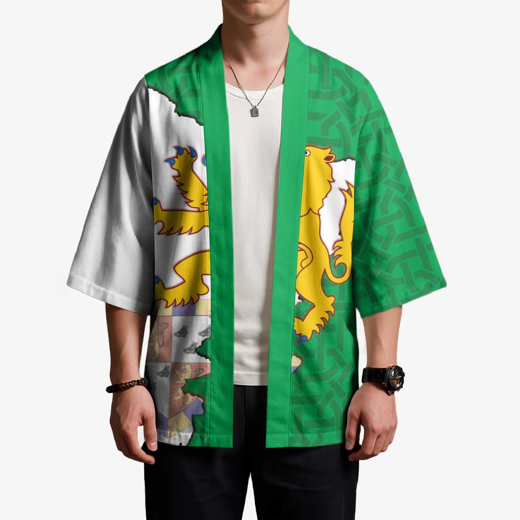 Radnorshire Wales Kimono Map and Emblem Celtic Style - Wonder Print Shop