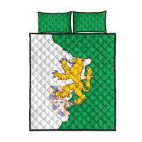 Radnorshire Wales Quilt Bed Set Map and Emblem Celtic Style - Wonder Print Shop