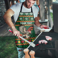Personalized Radnorshire Wales Christmas Apron Red-Tailed Hawk Design - Wonder Print Shop