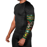 Personalized Radnorshire Wales Christmas Arm Sleeves Red-Tailed Hawk Design - Wonder Print Shop