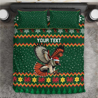 Personalized Radnorshire Wales Christmas Bedding Set Red-Tailed Hawk Design - Wonder Print Shop