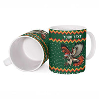Personalized Radnorshire Wales Christmas Ceramic Mug Red-Tailed Hawk Design - Wonder Print Shop