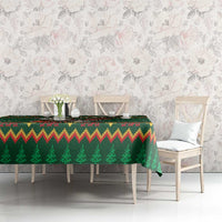 Personalized Radnorshire Wales Christmas Tablecloth Red-Tailed Hawk Design - Wonder Print Shop