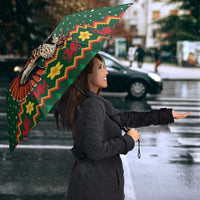 Personalized Radnorshire Wales Christmas Umbrella Red-Tailed Hawk Design - Wonder Print Shop