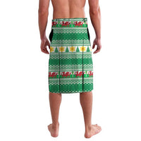 Personalized Wales Christmas Lavalava Cute Red Welsh Dragon and Daffodils - Wonder Print Shop