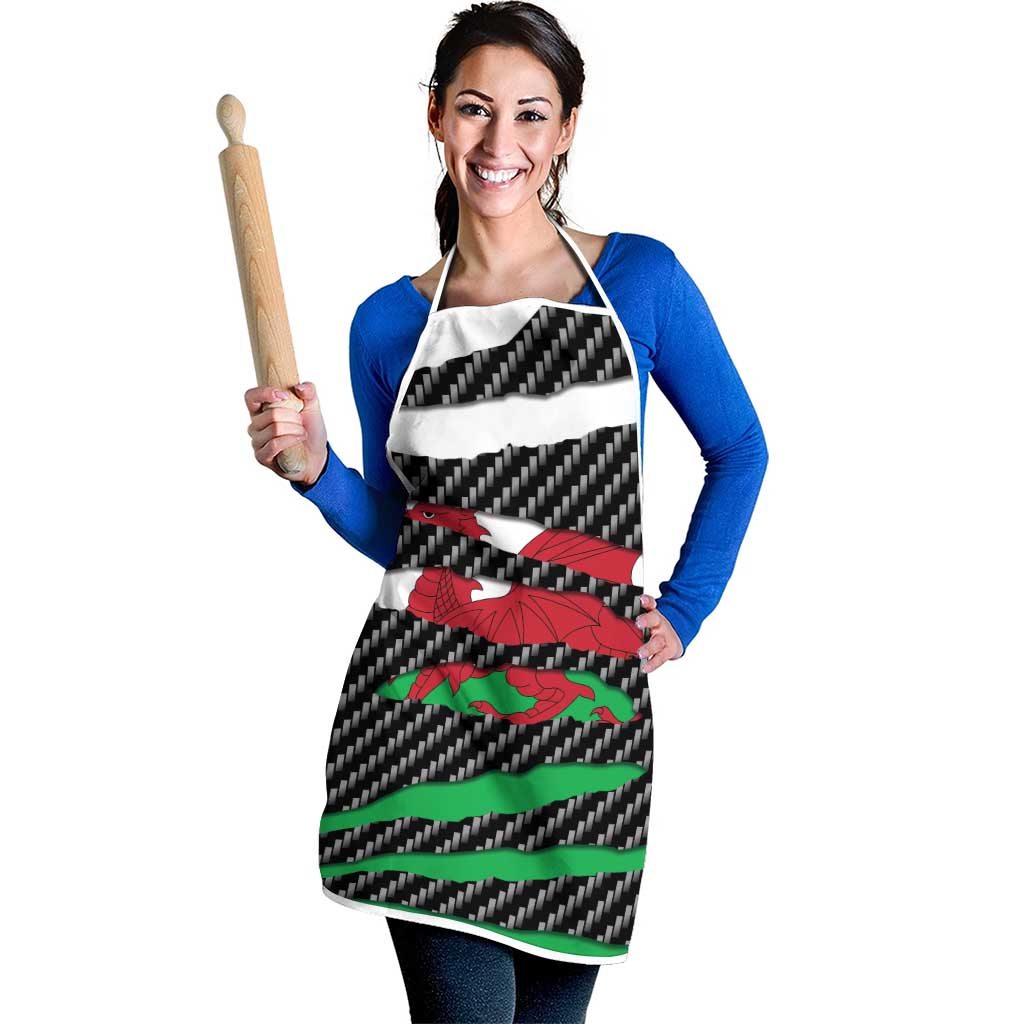Wales Beast Apron Ripped Flag Graphic - Wonder Print Shop
