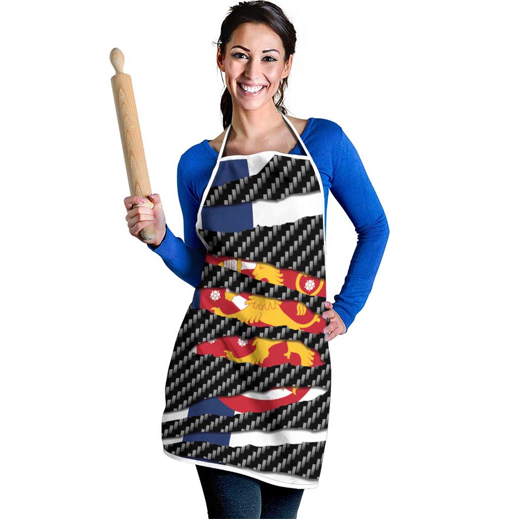 Finland Beast Apron Ripped Flag Graphic - Wonder Print Shop
