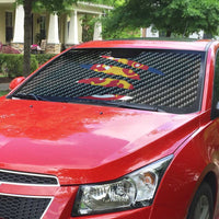 Finland Beast Auto Sun Shade Ripped Flag Graphic - Wonder Print Shop