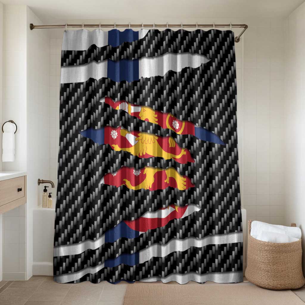 Finland Beast Bathroom Set Ripped Flag Graphic - Wonder Print Shop