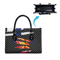 Finland Beast Leather Bag Ripped Flag Graphic - Wonder Print Shop