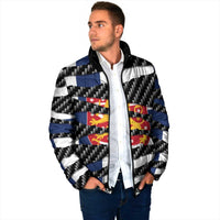 Finland Beast Padded Jacket Ripped Flag Graphic - Wonder Print Shop