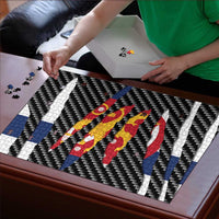 Finland Beast Puzzle Ripped Flag Graphic - Wonder Print Shop