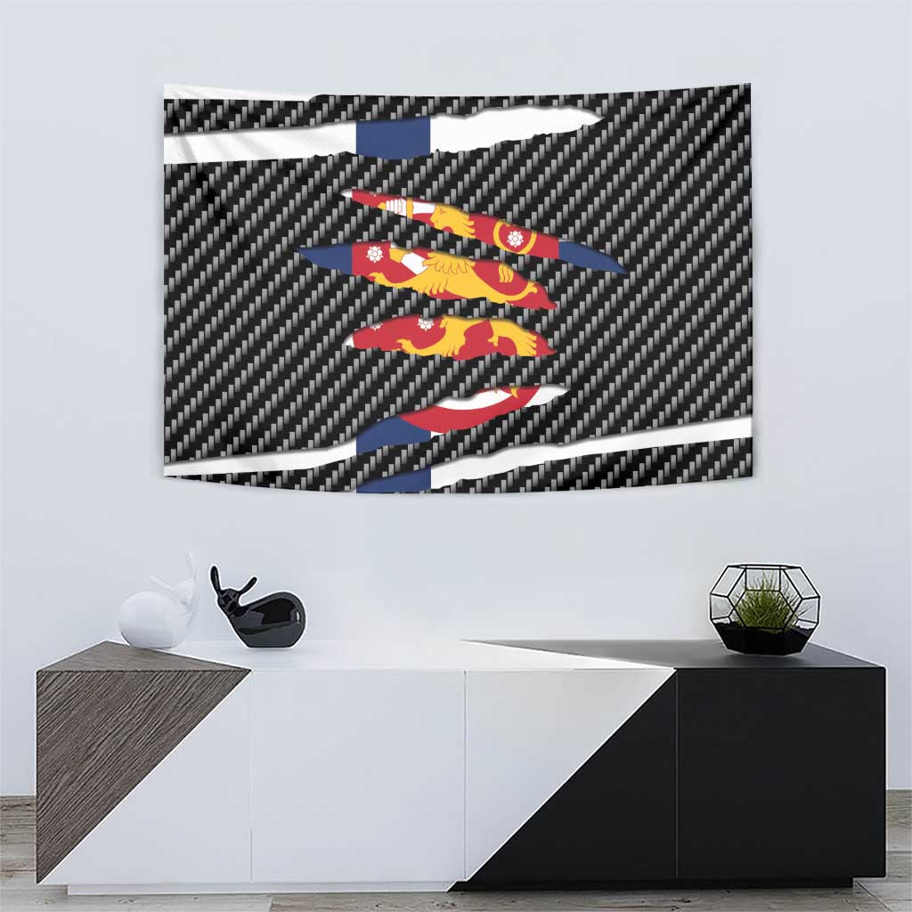 Finland Beast Tapestry Ripped Flag Graphic - Wonder Print Shop