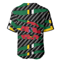Dominica Beast Baseball Jersey Ripped Flag Graphic - Wonder Print Shop