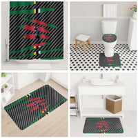 Dominica Beast Bathroom Set Ripped Flag Graphic - Wonder Print Shop