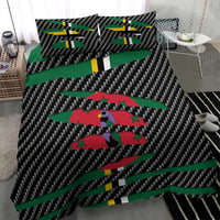 Dominica Beast Bedding Set Ripped Flag Graphic - Wonder Print Shop