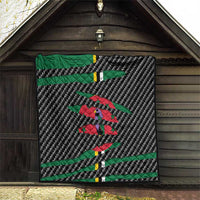 Dominica Beast Quilt Ripped Flag Graphic - Wonder Print Shop