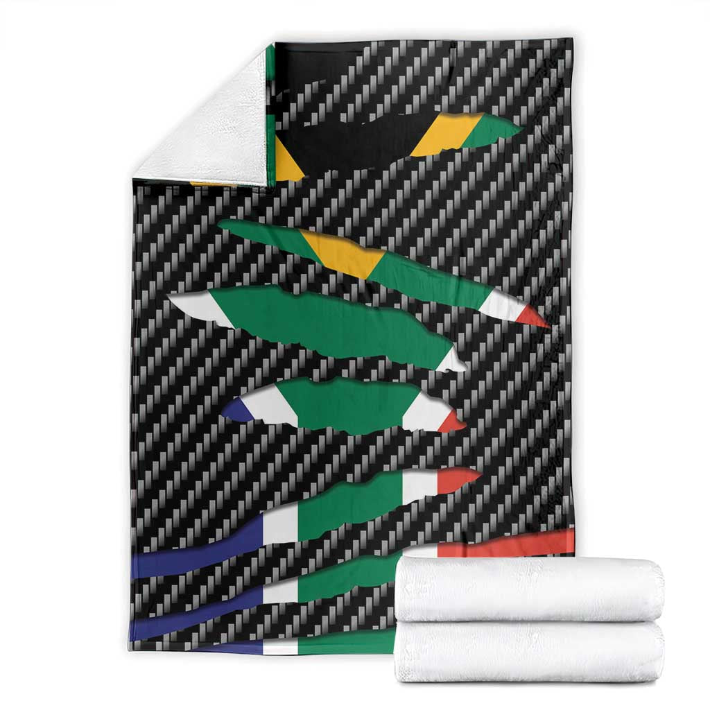 South Africa Beast Blanket Ripped Flag Graphic - Wonder Print Shop