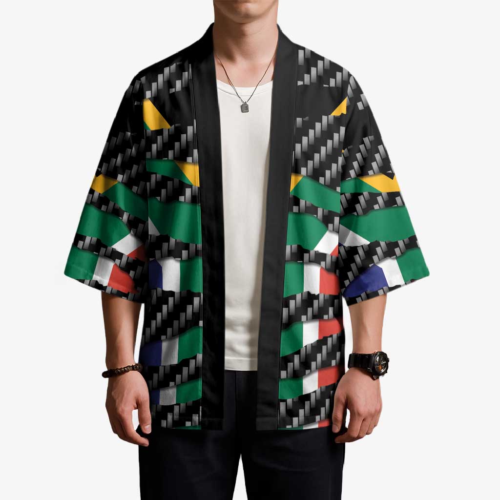 South Africa Beast Kimono Ripped Flag Graphic - Wonder Print Shop