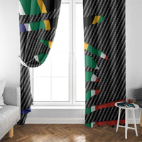 South Africa Beast Window Curtain Ripped Flag Graphic - Wonder Print Shop