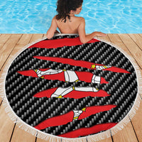 Isle of Man Beast Beach Blanket Ripped Flag Graphic - Wonder Print Shop