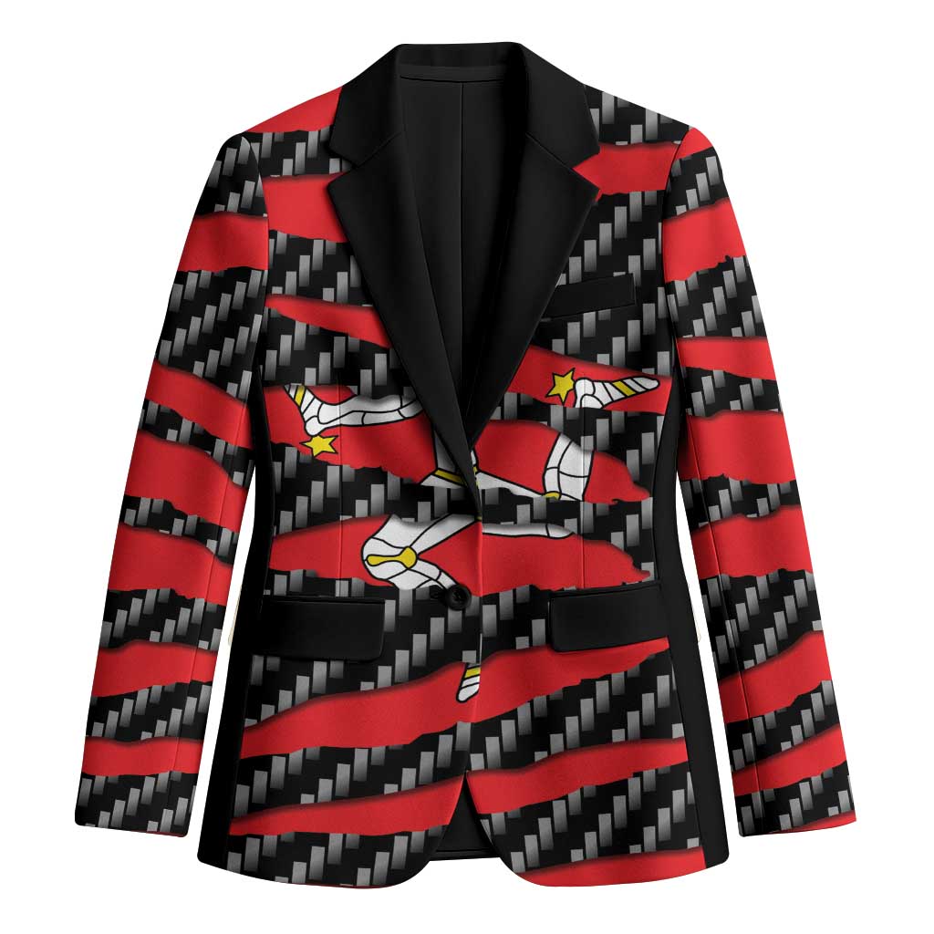 Isle of Man Beast Blazer Ripped Flag Graphic - Wonder Print Shop
