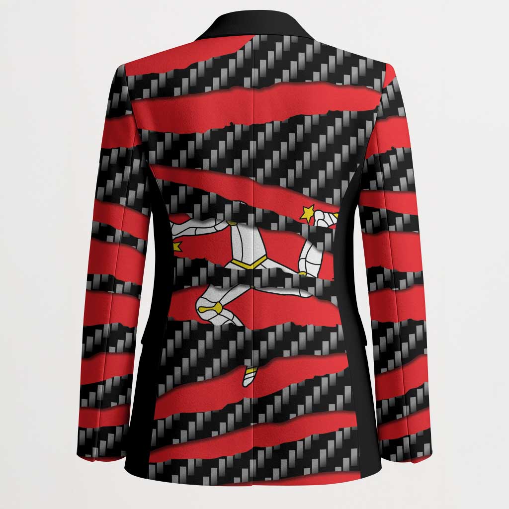 Isle of Man Beast Blazer Ripped Flag Graphic - Wonder Print Shop
