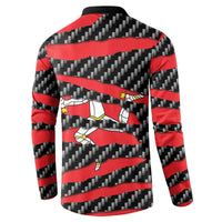 Isle of Man Beast Button Sweatshirt Ripped Flag Graphic - Wonder Print Shop