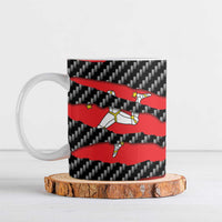 Isle of Man Beast Ceramic Mug Ripped Flag Graphic - Wonder Print Shop