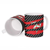 Isle of Man Beast Ceramic Mug Ripped Flag Graphic - Wonder Print Shop