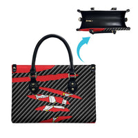 Isle of Man Beast Leather Bag Ripped Flag Graphic - Wonder Print Shop