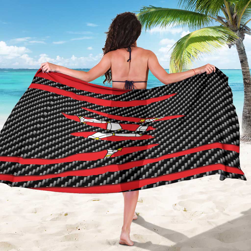 Isle of Man Beast Sarong Ripped Flag Graphic - Wonder Print Shop