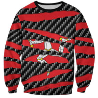 Isle of Man Beast Sweatshirt Ripped Flag Graphic - Wonder Print Shop
