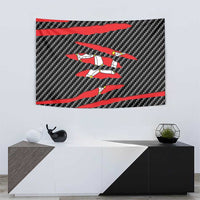 Isle of Man Beast Tapestry Ripped Flag Graphic - Wonder Print Shop
