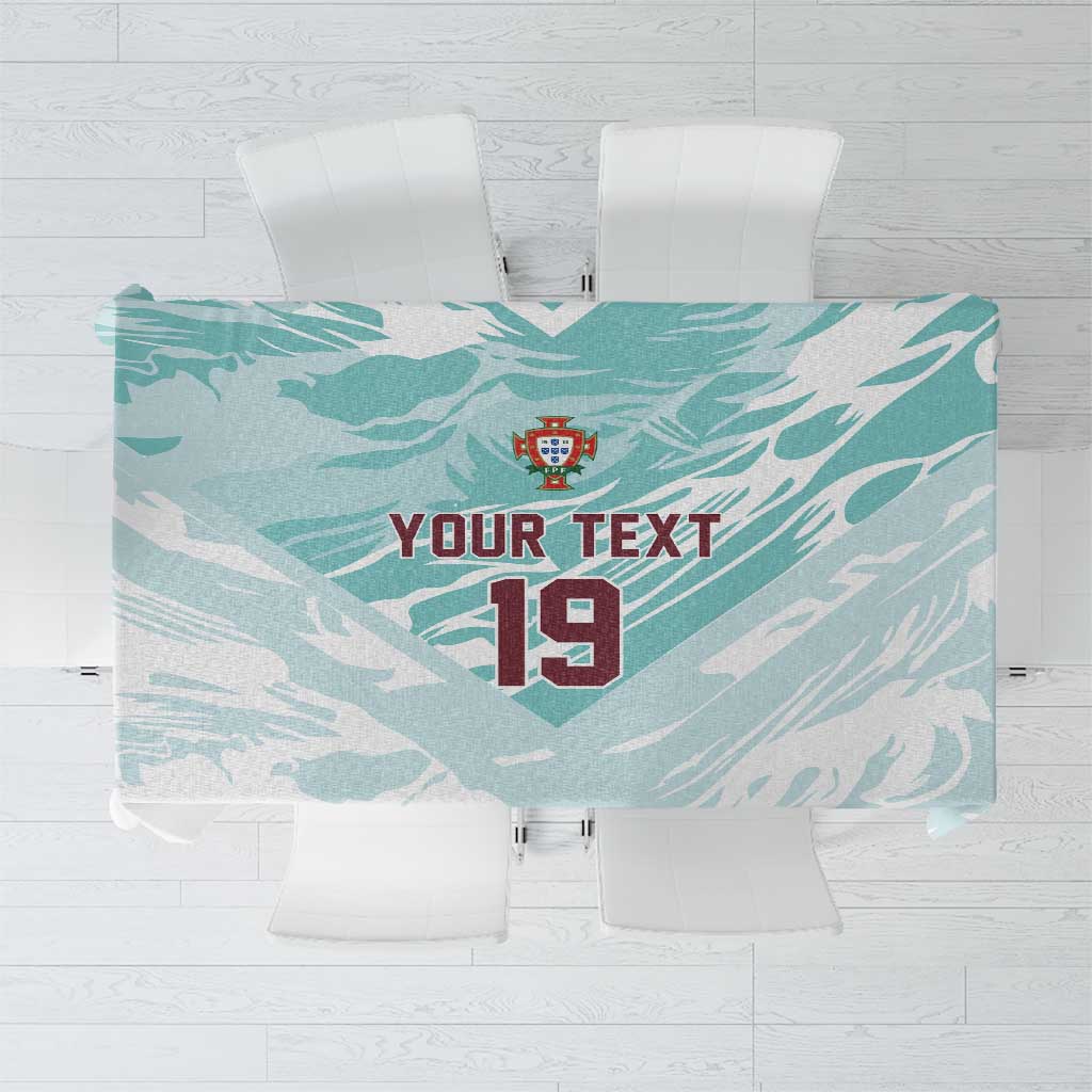 Custom World Football 2026 Portugal Tablecloth Luso Spirit Football Force