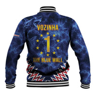 Cabo Verde Goalkeeper Vozinha Baseball Jacket The Blue Wall Legend Glory