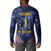 Cabo Verde Goalkeeper Vozinha Button Sweatshirt The Blue Wall Legend Glory