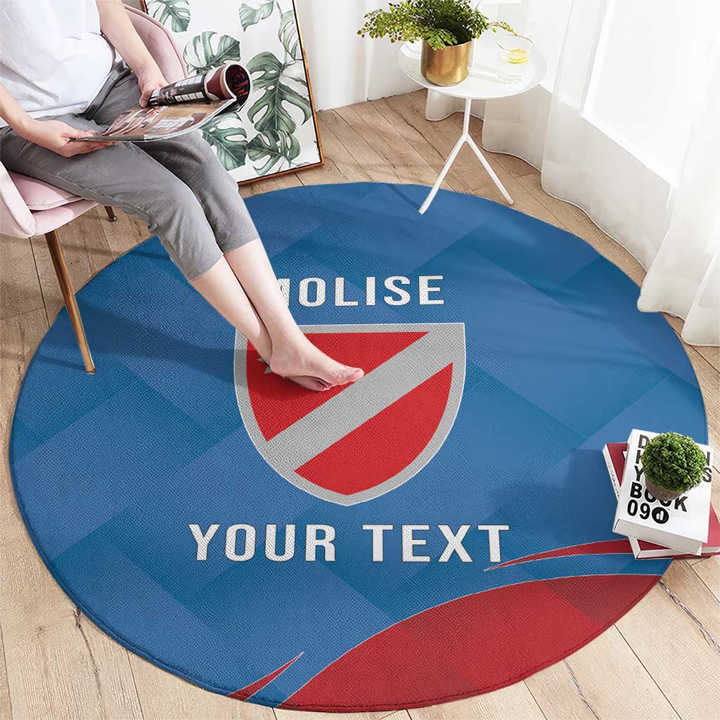 Personalized Italy Molise Round Carpet Flag Style - Wonder Print Shop