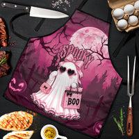 Coquette Ghost Pink Halloween Apron Spooky Glam Coquette Style